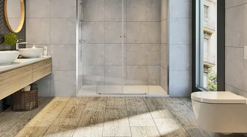 Amplitud con plato de ducha