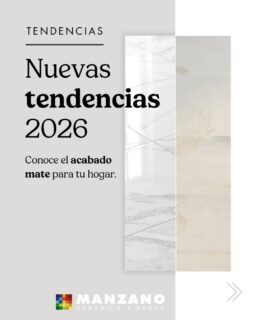 Tendencia 2026 🌑✨

En Manzano Cerámica y Baños nos apasiona esta tendencia y estamos convencidos de que te va a cautivar. El acabado mate no es solo una moda; es la pieza clave que está transformando la forma en que vivimos nuestros espacios en este 2026.

Creemos que el verdadero lujo no necesita brillar para destacar. Desliza y descubre por qué el mate es nuestra elección favorita este año y cómo aplicarlo en cada rincón de tu hogar:

1️⃣ En Cocinas: Di adiós a las marcas. Superficies antihuellas que mantienen la elegancia intacta y una estética
 impecable durante todo el día. 

2️⃣ En Baños: Eleva tu ritual diario. Transforma tu ducha en una experiencia de puro confort con cerámicas de tacto
 sedoso que invitan al relax absoluto. 🛁

3️⃣ En los detalles: Complementos táctiles y texturas honestas que definen el carácter único y la personalidad de
 cada proyecto. 

El mate es calma, orden y honestidad. Es el material que tu hogar estaba pidiendo a gritos para ser un refugio de paz.

¿Cuál de estos espacios es tu prioridad para renovar este año? 

#manzanoceramicaybaños #tendencias2026 #acabadomate #reformas #bañosdediseño