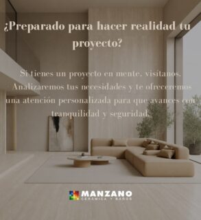 Todo gran proyecto comienza con una buena planificación.✨

Si estás renovando tu hogar, construyendo o diseñando un nuevo espacio, en Manzano Cerámica y Baños te acompañamos en cada paso.

Te asesoramos de forma personalizada para ayudarte a elegir los materiales que mejor se adapten a tus necesidades, estilo y presupuesto.

📍Visítanos y descubre cómo podemos hacer realidad tu proyecto.
C/Mar de Bering Pol. Ind. Charca Musia, Cáceres.

#manzanoceramicaybaños #reformas #diseño #baños #construccion